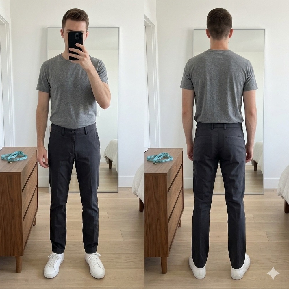 Old Navy Ultimate Tech Slim Built-In‎ Flex Pants Mens 33x32 Dark Grey Chinos